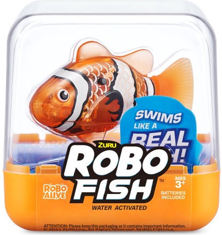 Zuru – Robo Alive – Roboterhaustier – Fischfisch – Orange