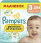 Pampers Premium Protection Größe 3, Windeln x204, 6kg-10kg