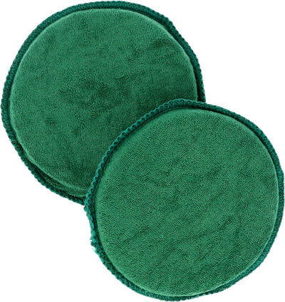 Turtle Wachs-Reinigungspad Baumwolle – zum Reinigen und Reparieren – für Kunststoff- und Lederoberflächen – zum Polieren und Wachsen – guter Kontakt zwischen Hand und Oberfläche – 2 Stück – Durchmesser 13 cm