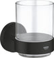 Grohe Quickfix Startglas mit Halterung – Glas Metall – Mattschwarz