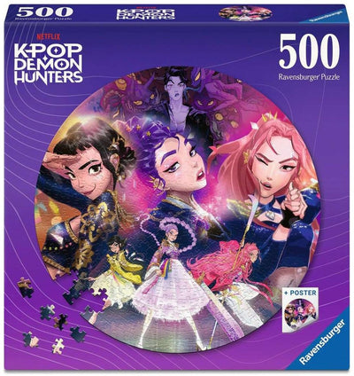 Ravensburger – Puzzle – Kpop-Dämonenjäger – rundes Puzzle 500 Teile