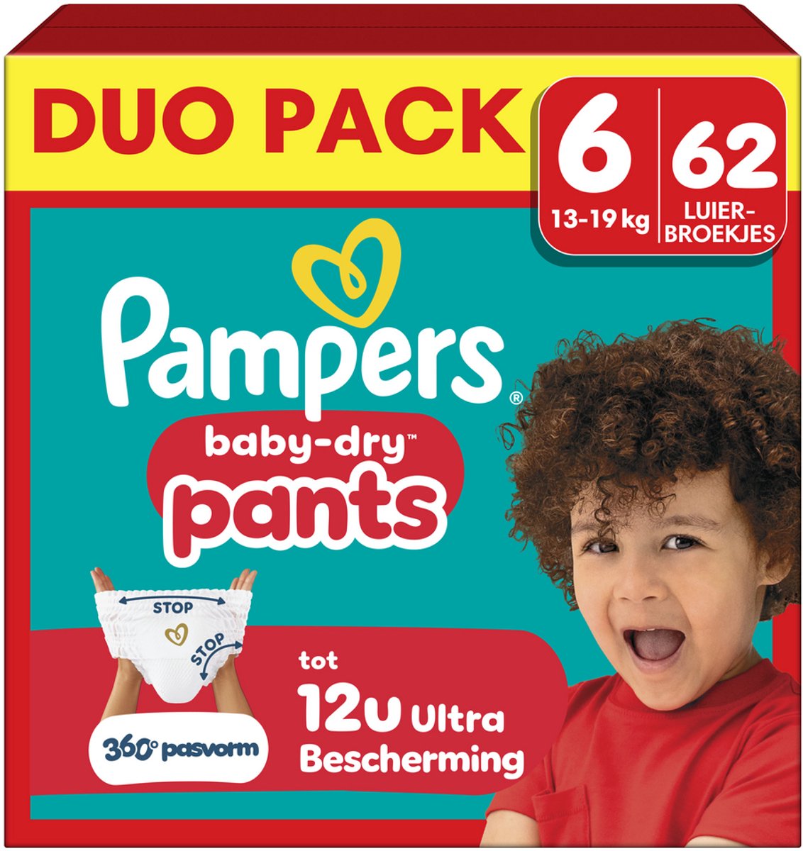 Pampers Baby-Dry-Hose, Größe 6–62, Windelhose – 13–19 kg