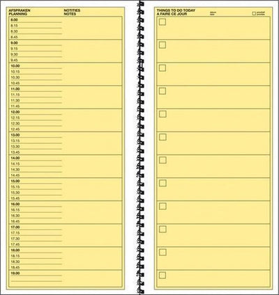 Sigel Dinge, die heute zu erledigen sind – Express – mit Spirale – 100 Blatt – Notizblock – To-Do-Block – Si-30200