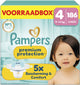 Pampers Premium Protection Größe 4 – 186 Windeln – 9 kg–14 kg – Aufbewahrungsbox