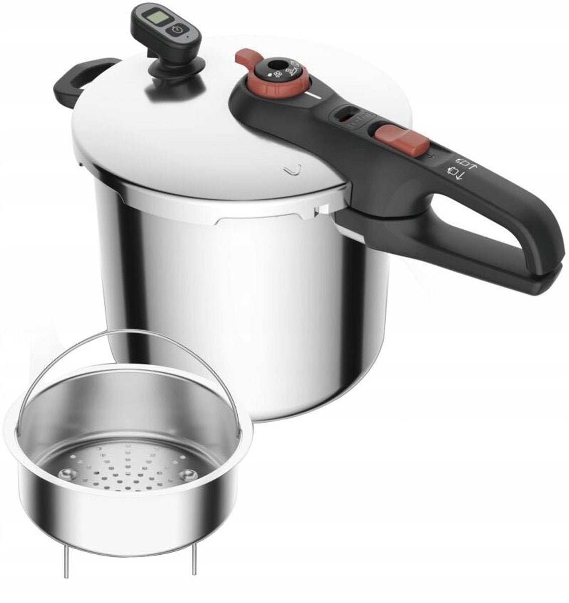 Tefal Secure Series – Schnellkochtopf – 8l – Induktionsgeeignet – Sicherheitsfunktionen