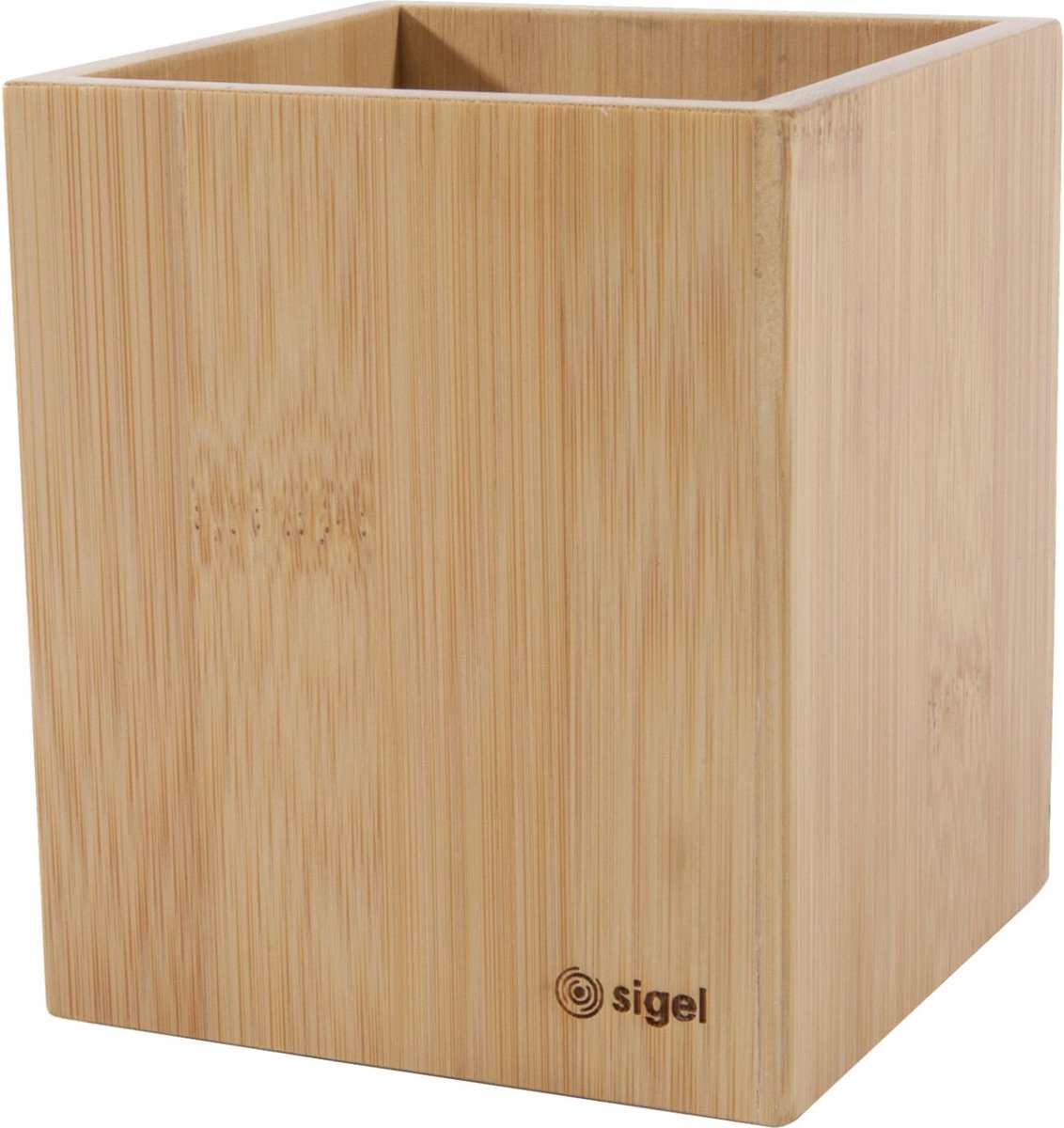 Sigel Stiftetui – Eyestyle – 9,2 x 9,2 x 10,6 cm – Bambus – si-sa204