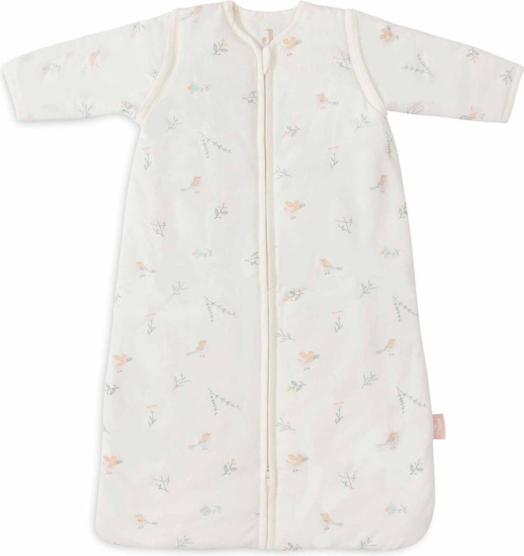 Jollein Babyschlafsack Winter mit abzippbarer Hülle 90 cm – schöne Vögel – Winterschlafsack