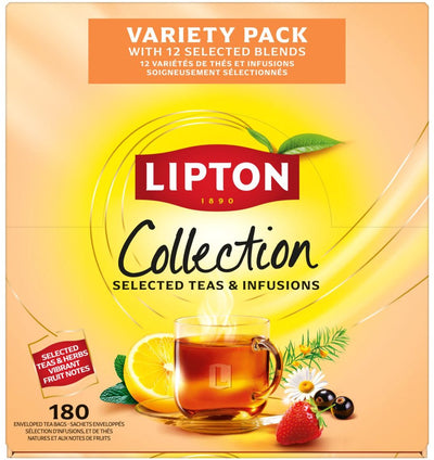 Lipton Feel Good Selection Tee-Sortenpackung Sortimentsbox (180 Stück)