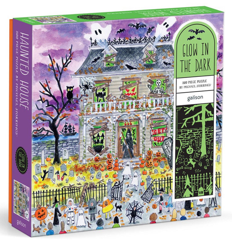 Michael Storrings Spukhaus-Puzzle mit 500 im Dunkeln leuchtenden Teilen
