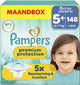 Pampers Premium Protection Größe 5+ – 148 Windeln – 12 kg–17 kg – Monatsbox