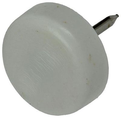 Mack 1047706 - Stuhlgleiter Nagel Kunststoff weiß ø 19 mm 12 Stück | 6 Stück