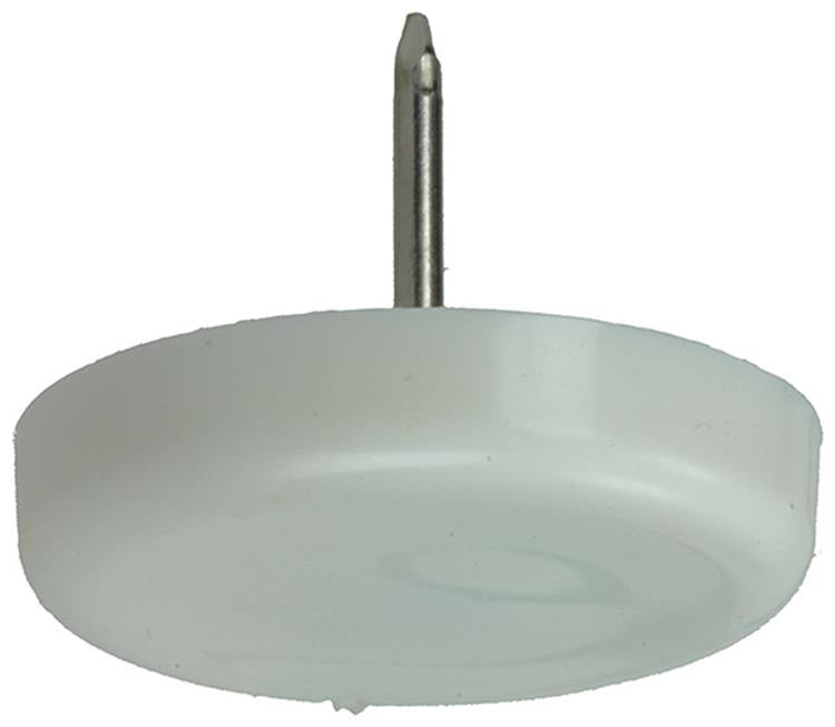 Mack 1047753 - Stuhlgleiter Nagel Kunststoff weiß ø 28 mm 4 Stück | 6 Stück