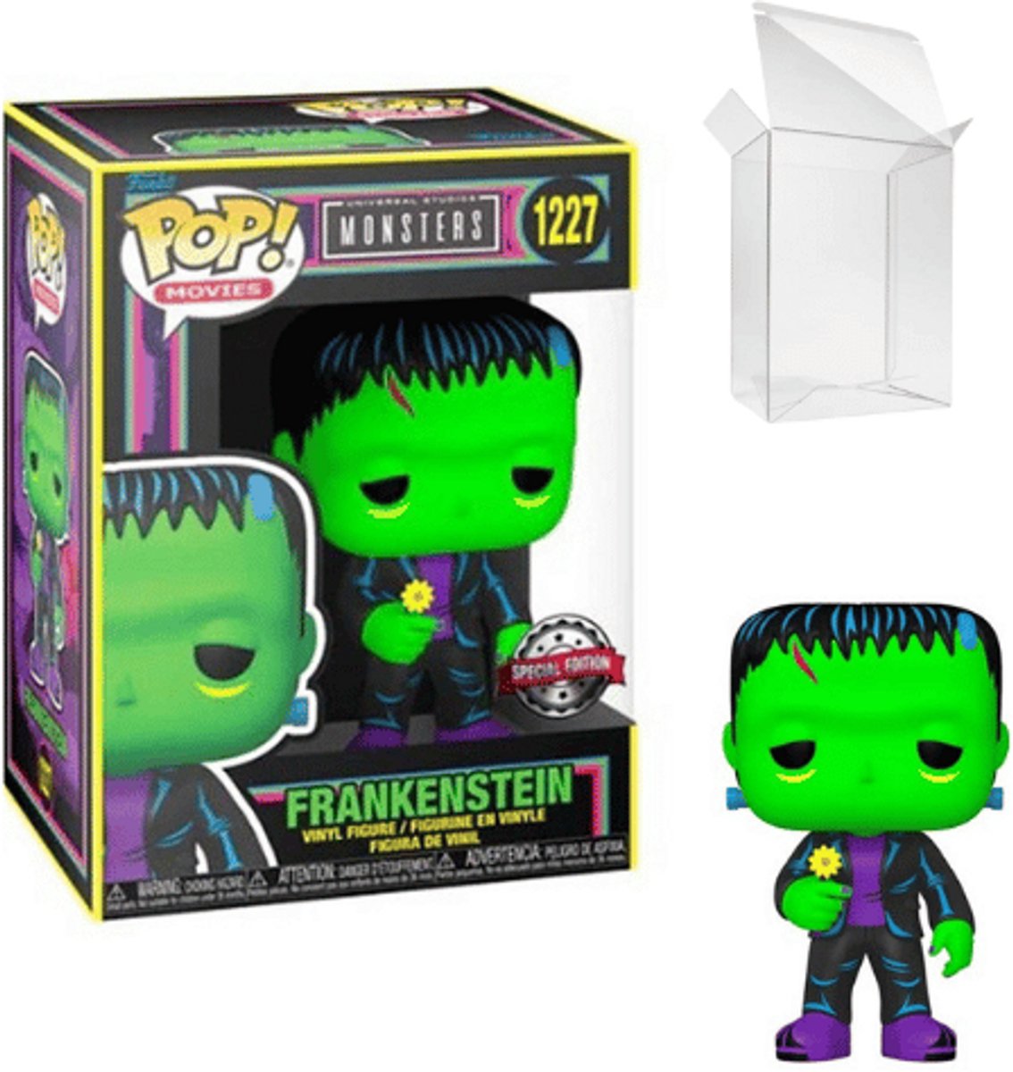 Funko-Pop! Horror Universal Studio Monsters – Frankenstein #1227 Special Edition Black Light