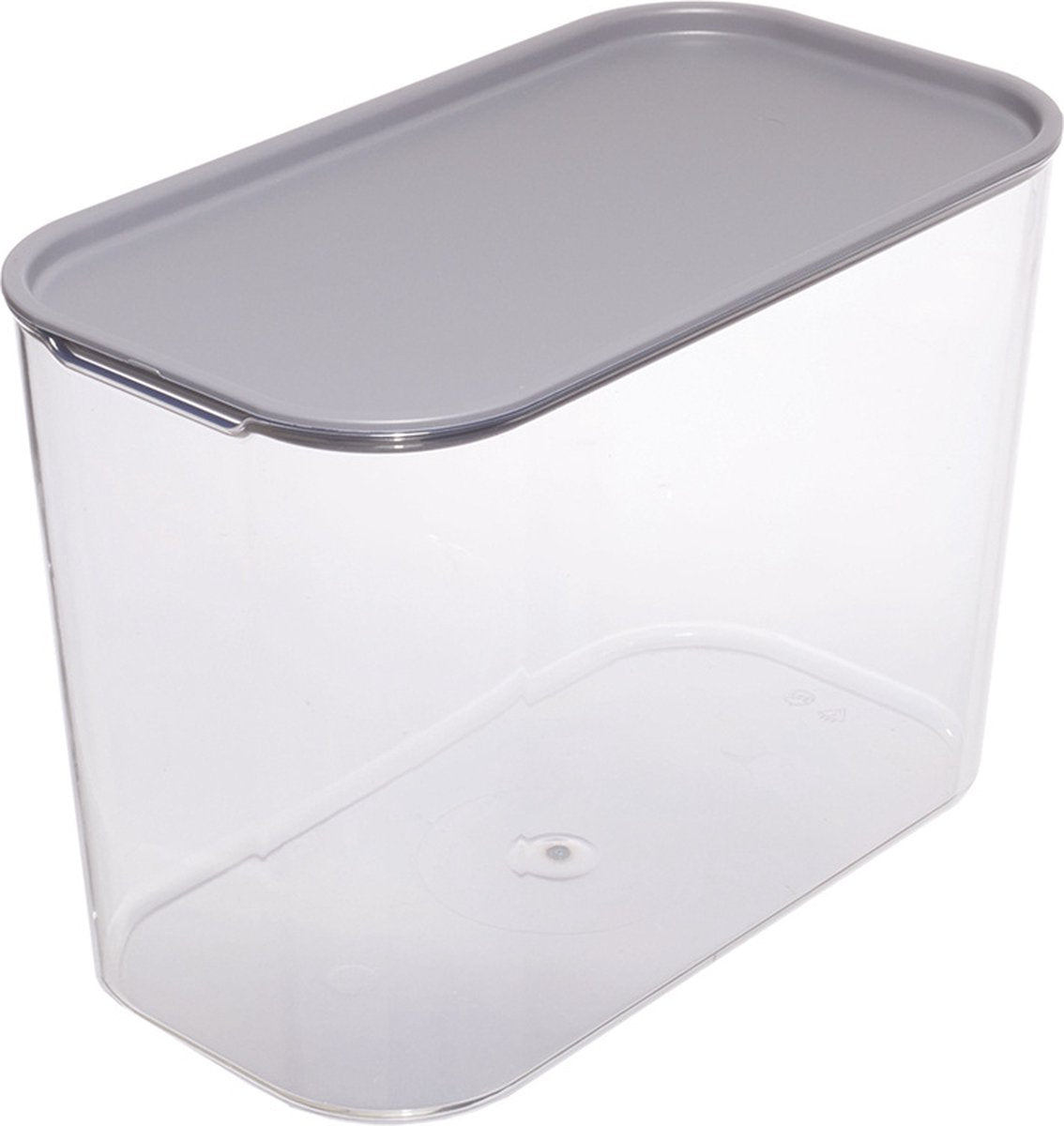 Idesign – id wallspace Aufbewahrungsbox mit Deckel hoch – recycelter Kunststoff – transparent