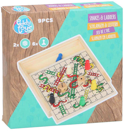 Spiel mit Schlangen und Leitern aus Holz