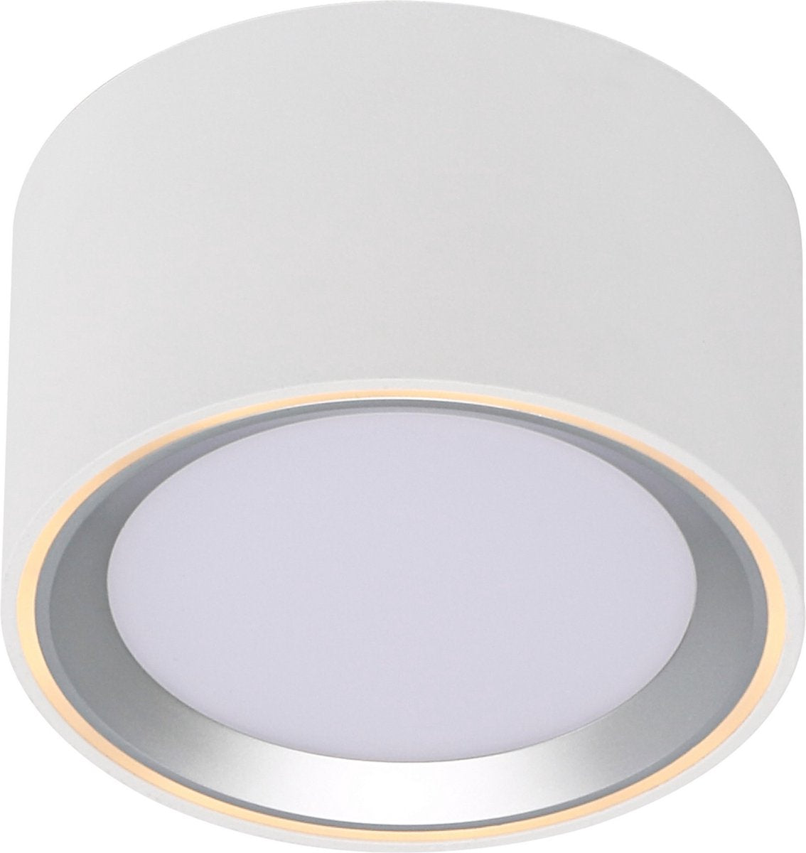 Nordlux Fallon Aufbau-Downlight – 3-Stufen-Moodmaker™-Dimmung – weißer Stahl