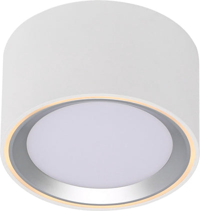 Nordlux Fallon Aufbau-Downlight – 3-Stufen-Moodmaker™-Dimmung – weißer Stahl