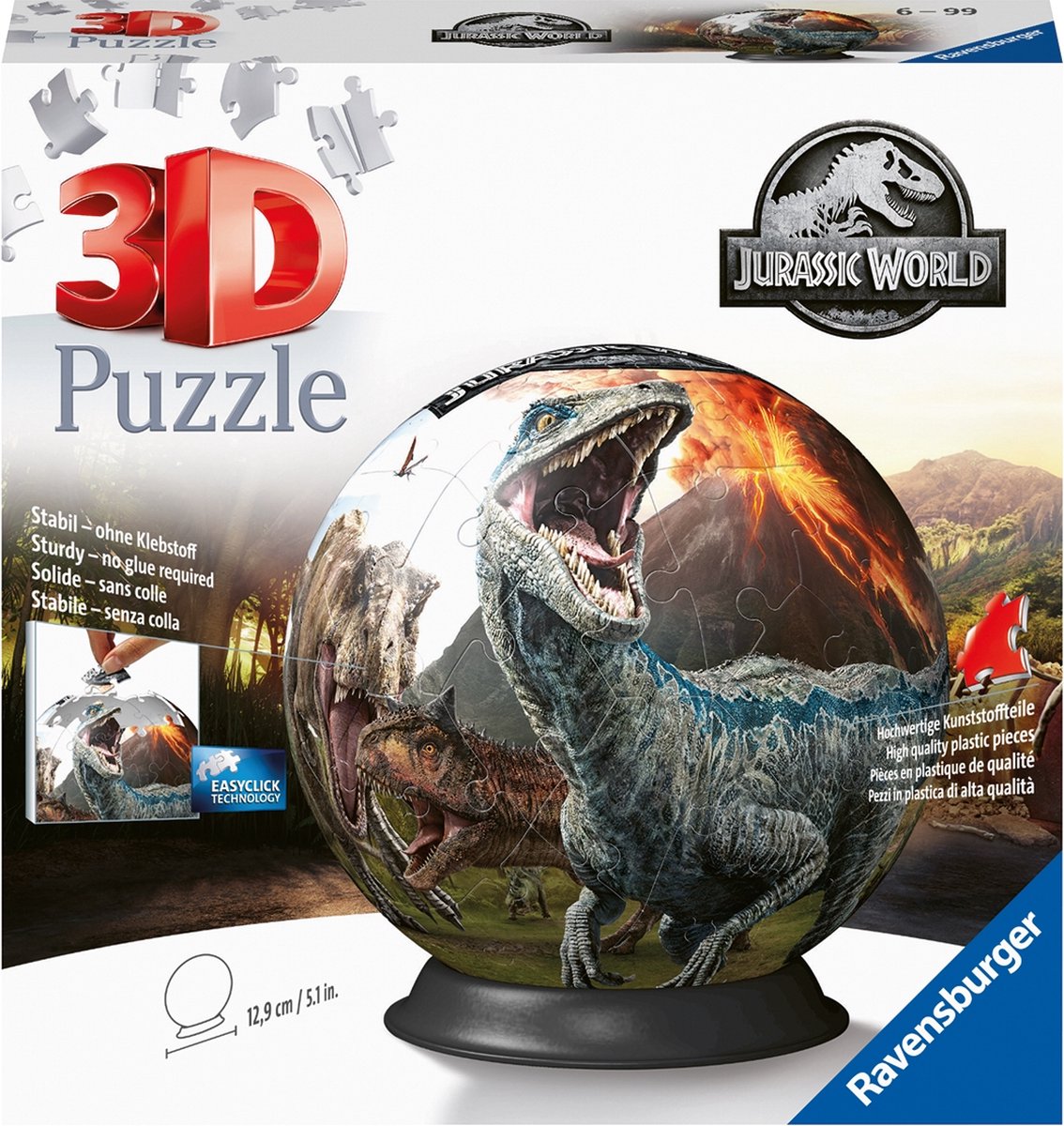 Ravensburger - Puzzle Ball Jurassic World 72st.