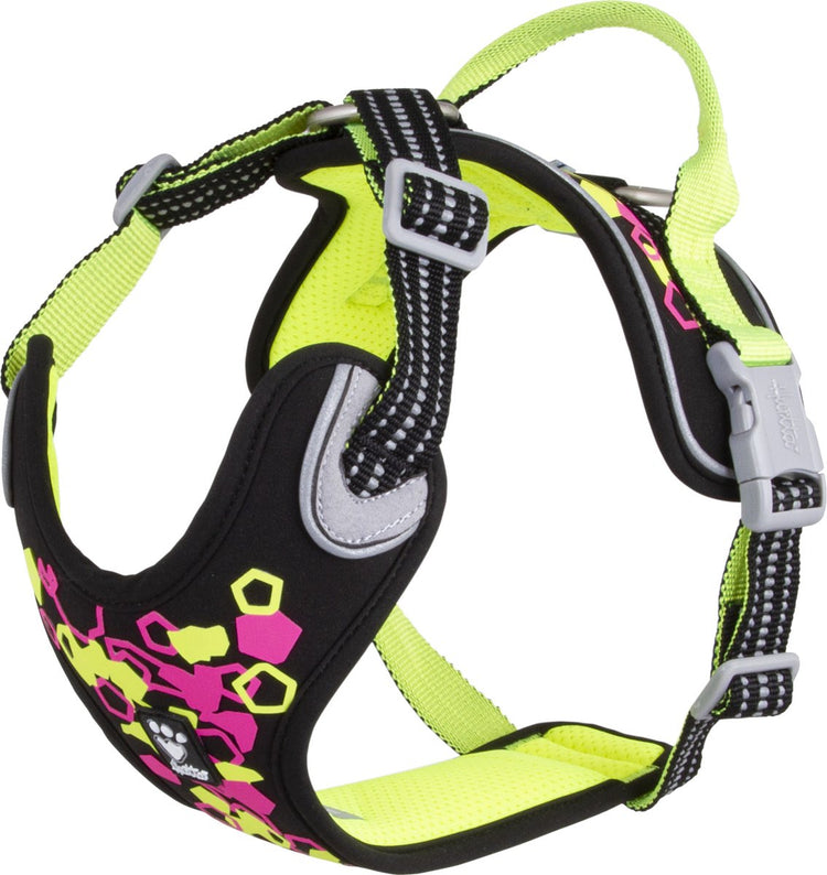 Hurtta Weekend Warrior Harness – Hundegeschirr – Neon-Lakritze – Brustumfang: 100–120 cm