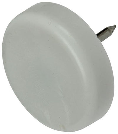 Mack 1047725 - Stuhlgleiter Nagel Kunststoff weiß ø 25 mm 8 Stück | 6 Stück