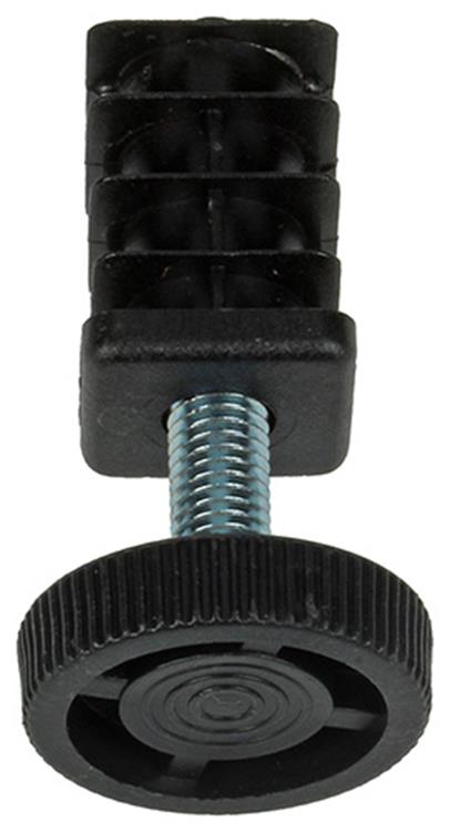 Mack 1047772 - verstellbare Steckkappe schwarz 20 x 20 mm 2 Stück | 6 Stück