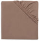 Jollein Spannbettlaken für Bett – 60 x 120 cm – Jersey – Milchkaffee