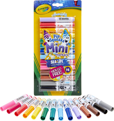 Crayola – Filzstifte – Pip-Squeaks – 14 waschbare Mini-Filzstifte für Kinder