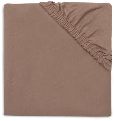 Jollein Spannbettlaken für Kinderbett – 40 50 x 80 90 cm – Jersey – Milchkaffee