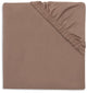 Jollein Spannbettlaken für Kinderbett – 40 50 x 80 90 cm – Jersey – Milchkaffee