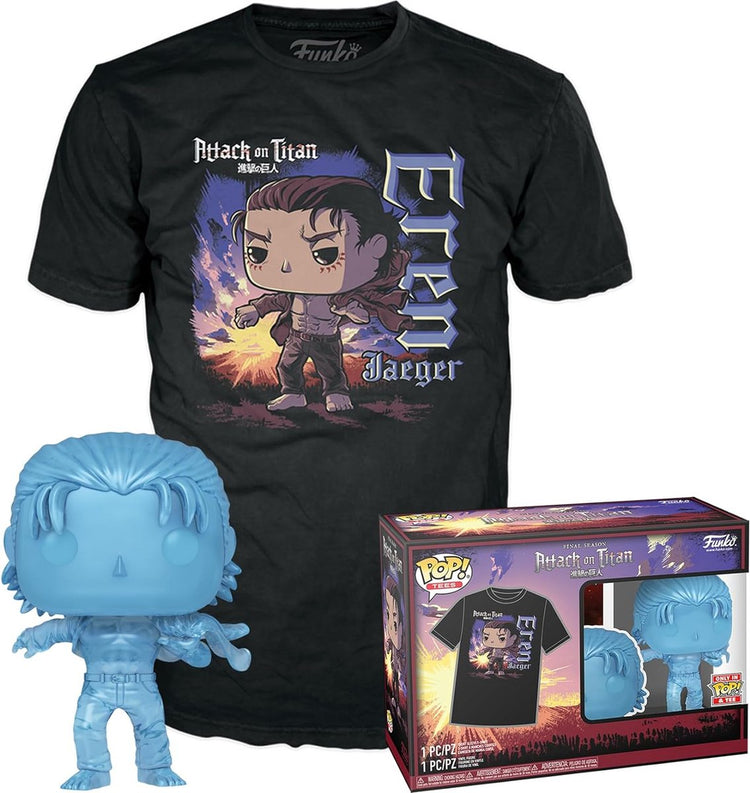 Funko Pop! T-Shirt Box Animation: Attack on Titan - Eren Jeager #1321 Größe M