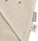 Jollein Badeumhang Baby – Jersey-Frottee – 75 x 75 cm – miffy warm – Sand