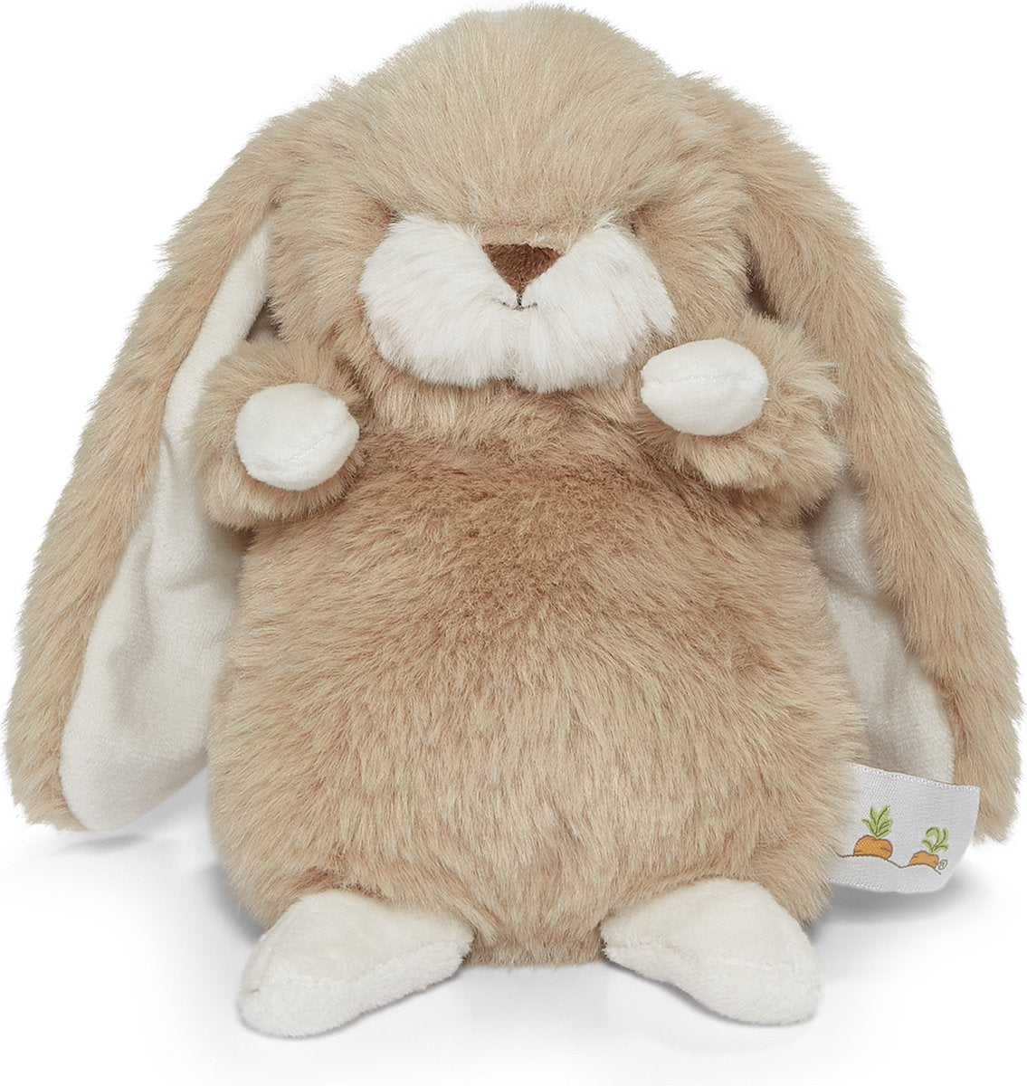 Bunnies by the Bay Knabberhase – Stofftier – Kuscheltier für Kinder – gestickte Details – Mandel – 20 cm