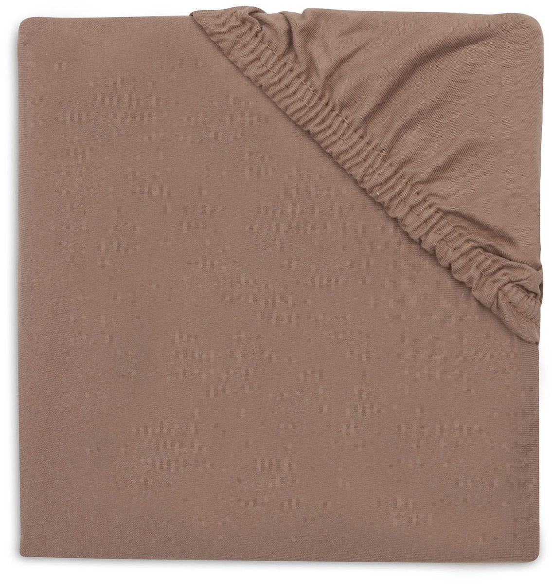 Jollein Spannbettlaken für Bett – 70 75 x 140 150 cm – Jersey – Milchkaffee