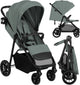 Lionelo Emerald Buggy Kinderwagen – bequeme Liegeposition 91 cm – leicht einhändig faltbar – geeignet für 6 Monate bis 4 Jahre – XXL-Verdeck UPF50+ – gelagerte EVA-Räder mit Federung – inklusive Getränkehalter