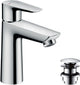 Hansgrohe talis e – Waschtisch-Mischbatterie – Einhebelbedienung – mit Ablassschraube – Größe 110 mm – Chrom