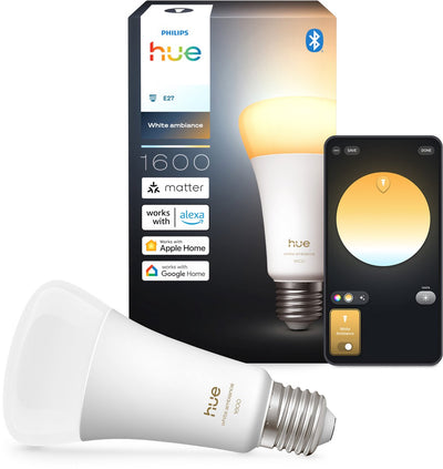 Philips Hue Smart LED A67-Glühbirne, warmes bis kaltweißes Licht, E27-Fassung