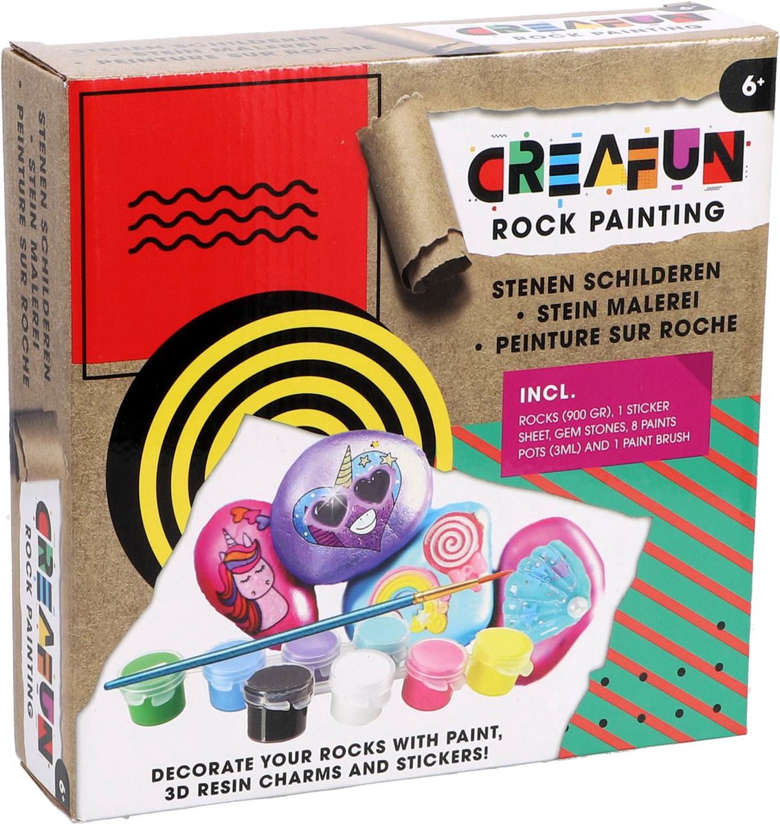 Creafun Hobbyset Malsteine ​​Malerei