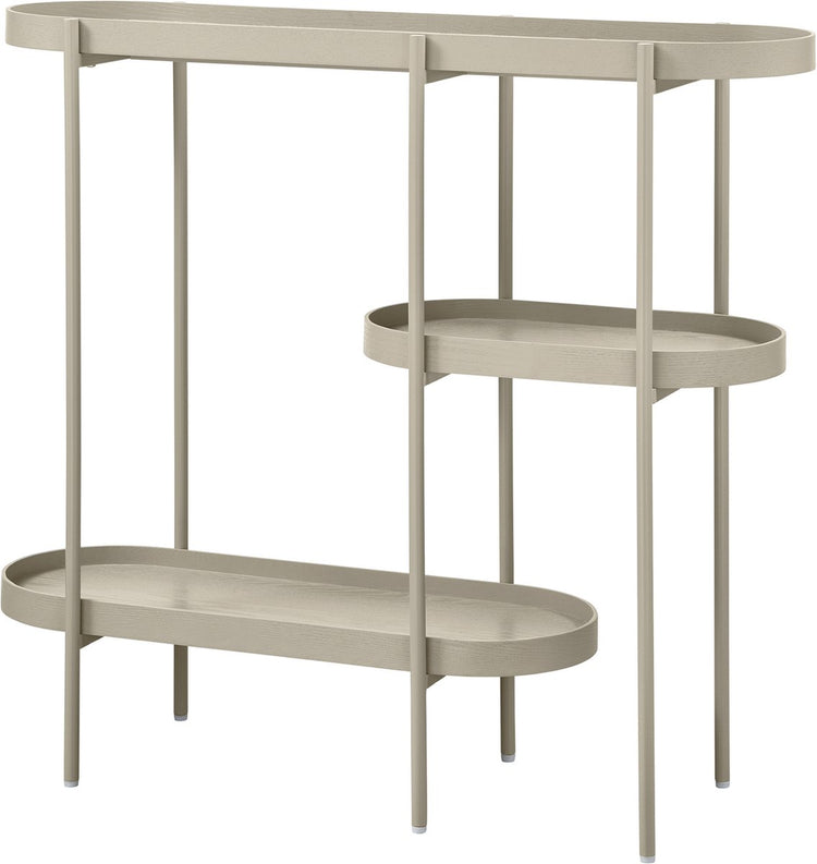 Woood Beistelltisch Noan – Holz Metall – Beige – 80 x 90 x 28
