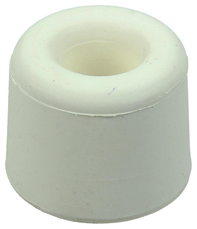 Mack 1047630 - Türstoppergummi + Schraube weiß 30 x 25 mm 2 Stück | 6 Stück