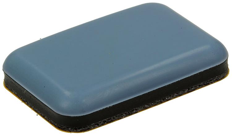 Mack 1047740 - Super-Gleitpastille selbstklebend grau 25 x 35 mm 4 Stück | 12 Stück