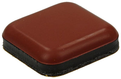 Mack 1048762 - Super-Gleitpastille selbstklebend braun 25 x 25 mm 4 Stück | 12 Stück