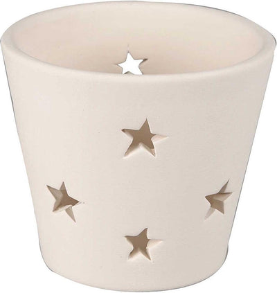 Creativ Company Teelichthalter, H: 6,5 cm, T 7 cm, weiß, 12 Stück 1 Box
