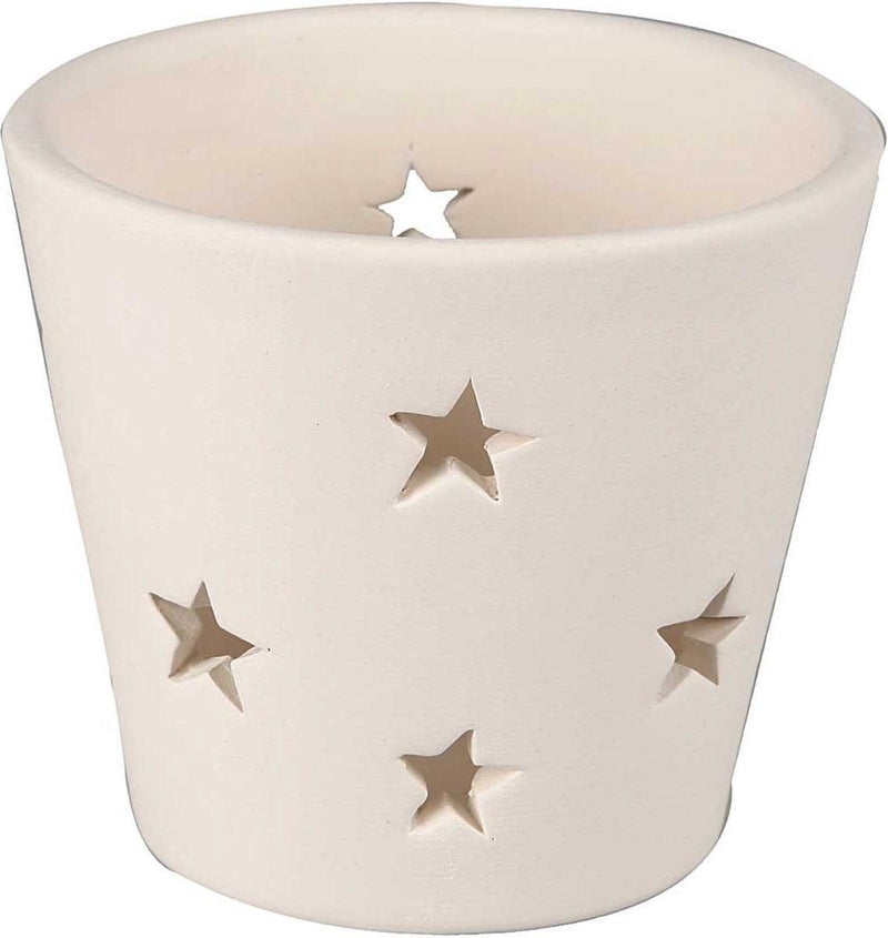 Creativ Company Teelichthalter, H: 6,5 cm, T 7 cm, weiß, 12 Stück 1 Box