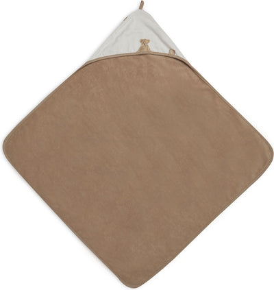 Jollein – Badeumhang Teddybär – Mehrfarbig – 100 % Frottee-Baumwolle – Babyhandtuch mit Badeumhang, Schal, Badeponcho – 75 x 75 cm