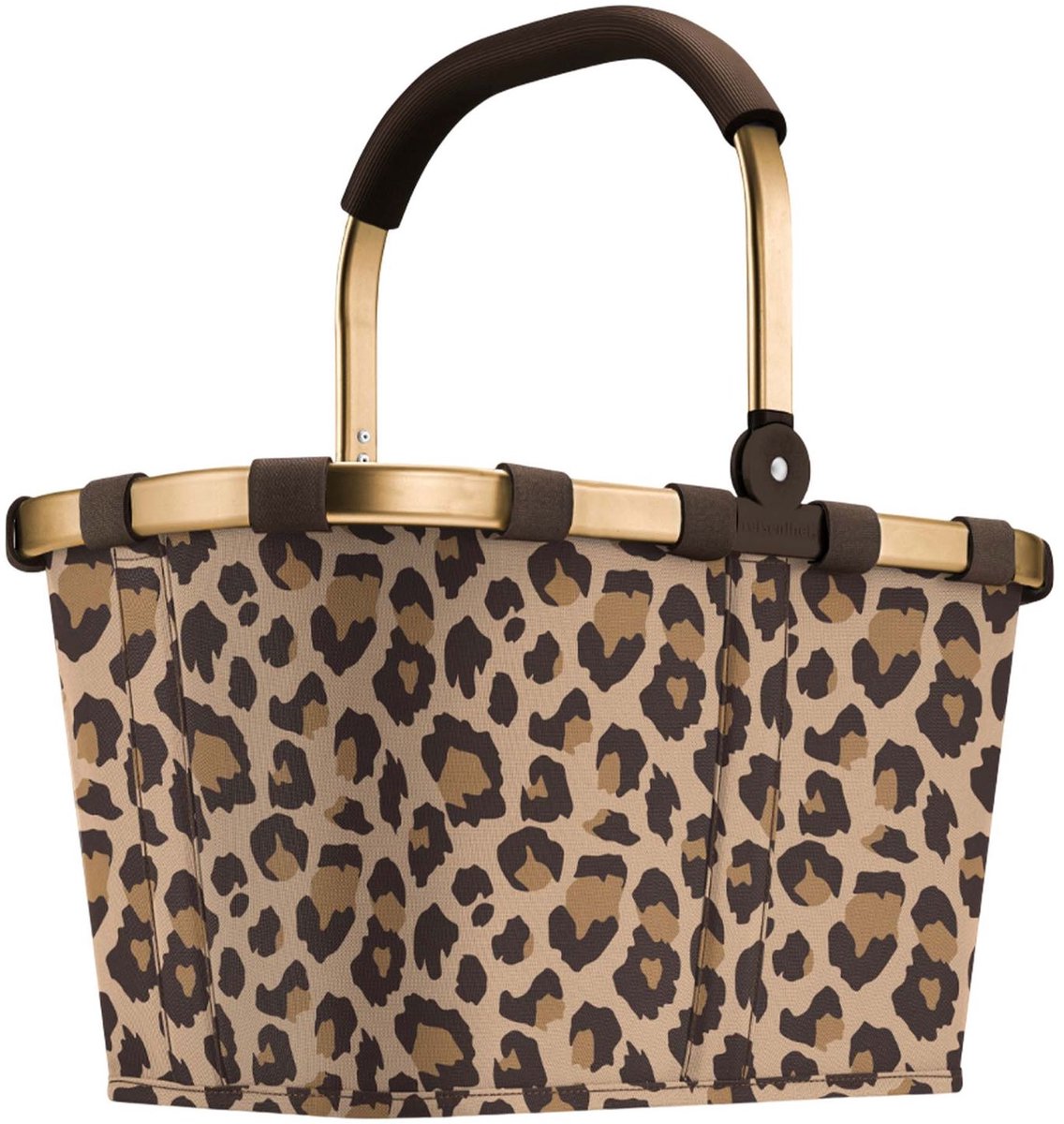 Reisenthel Carrybag Einkaufskorb – 22l – Gestell Leo Macchiato Braun