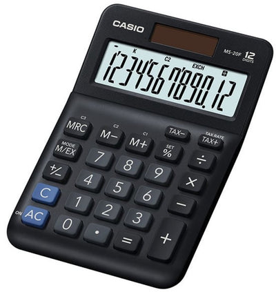 Rechner Casio MS-20F schwarz 12 Ziffern