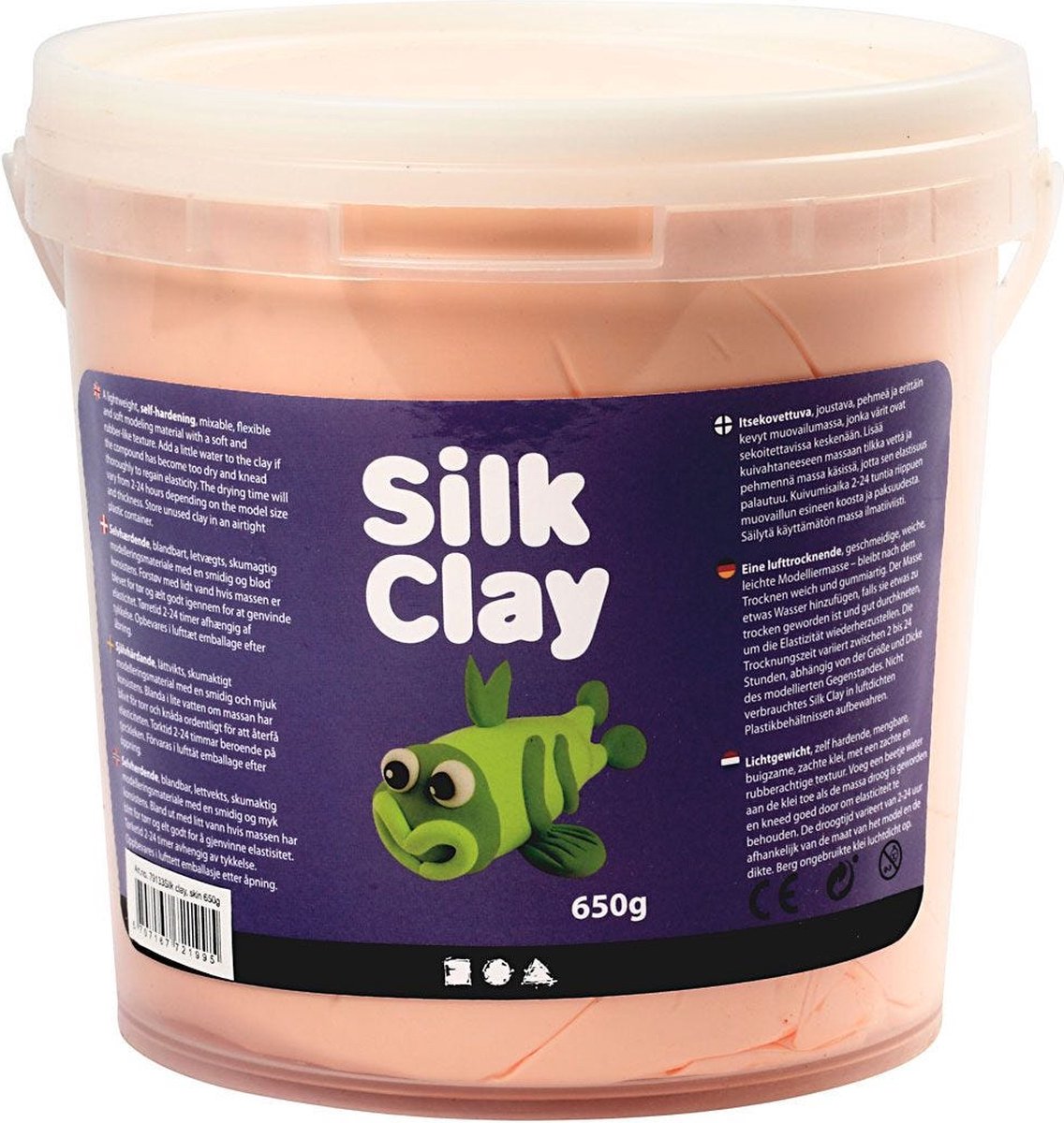 Silk Clay®, hellbeige, 650 gr 1 Eimer