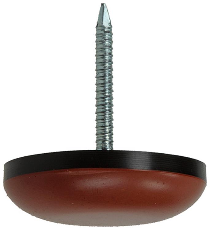 Mack 1048768 - Supergleiter mit Nagel braun ø 22 mm 4 Stück | 6 Stück