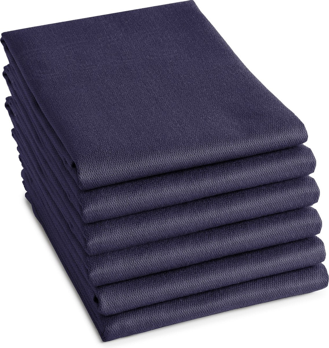 Ddddd - 6x Geschirrtuch Logo - 60x65 cm - blau - Set mit 6 Stück