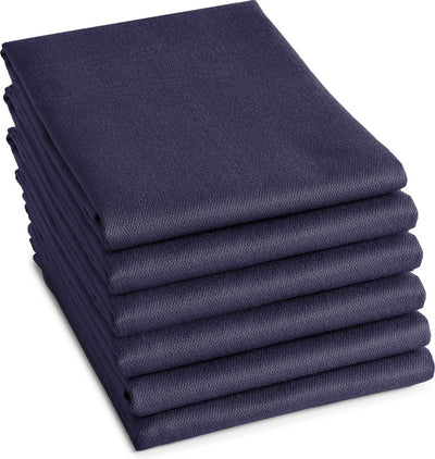 Ddddd - 6x Geschirrtuch Logo - 60x65 cm - blau - Set mit 6 Stück